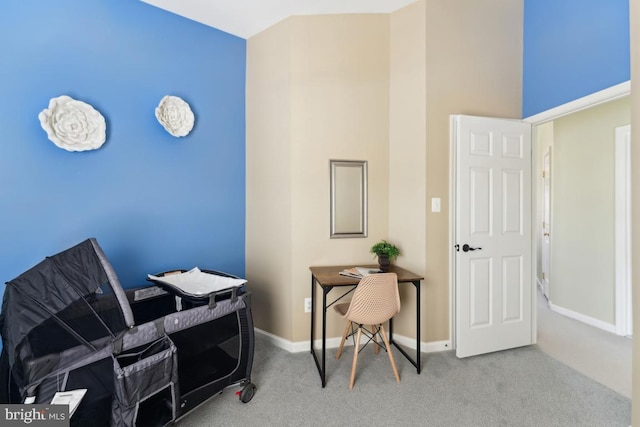 12815 Duck Pond Dr Unit 111, Germantown, MD 20874 - office featuring baseboards, carpet flooring, and a towering ceiling