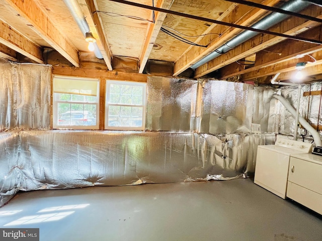 6062 Clay Spur Ct, Centreville, VA 20121 - basement featuring separate washer and dryer