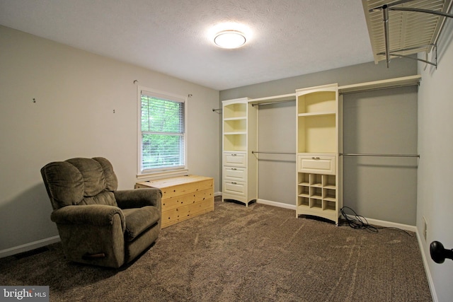 19 Old Hilltop Rd, Conowingo, MD 21918 - living area featuring a textured ceiling, carpet floors, and baseboards