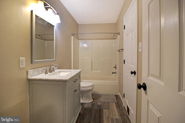 19 Old Hilltop Rd, Conowingo, MD 21918 - full bath featuring toilet, vanity, tub / shower combination, and wood finished floors