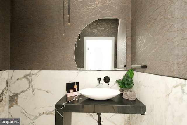 bathroom with a sink