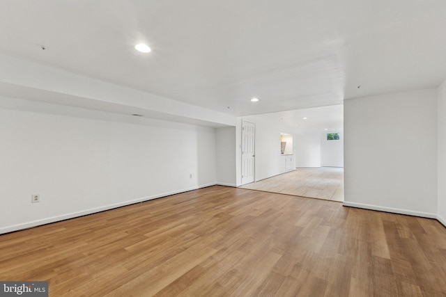 3401 Kidder Rd, Clinton, MD 20735 - unfurnished room with recessed lighting, light wood-style flooring, and baseboards
