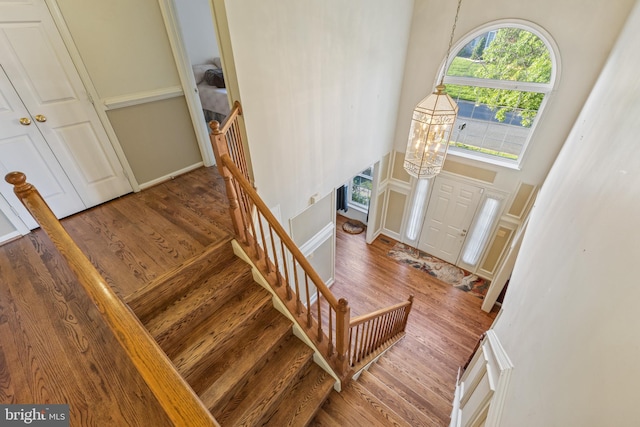 3401 Kidder Rd, Clinton, MD 20735 - foyer entrance with wood finished floors and stairway