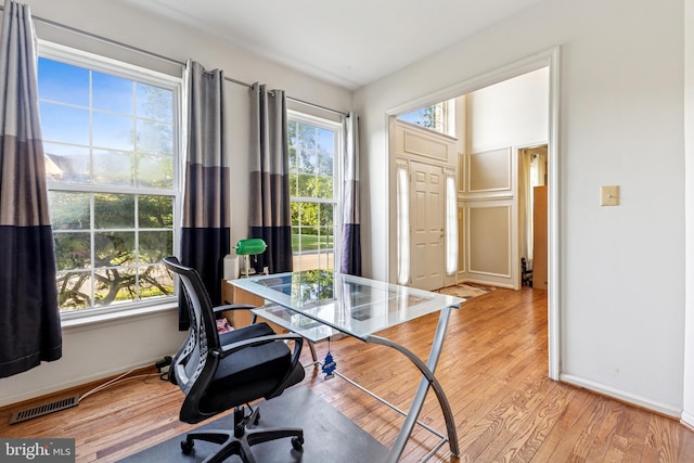 3401 Kidder Rd, Clinton, MD 20735 - office with plenty of natural light, light wood finished floors, and baseboards
