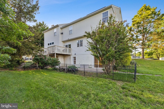3401 Kidder Rd, Clinton, MD 20735 - rear view of property with a chimney