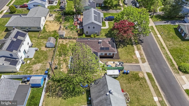 drone / aerial view featuring a residential view