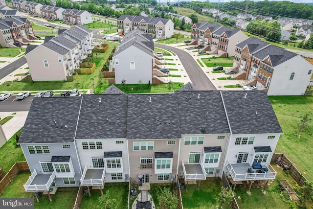 drone / aerial view featuring a residential view