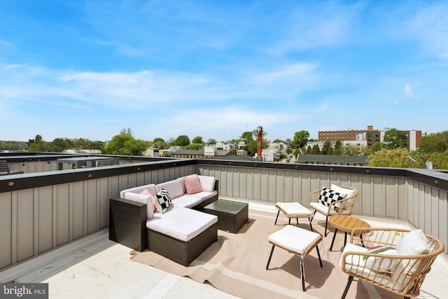 view of patio with outdoor lounge area