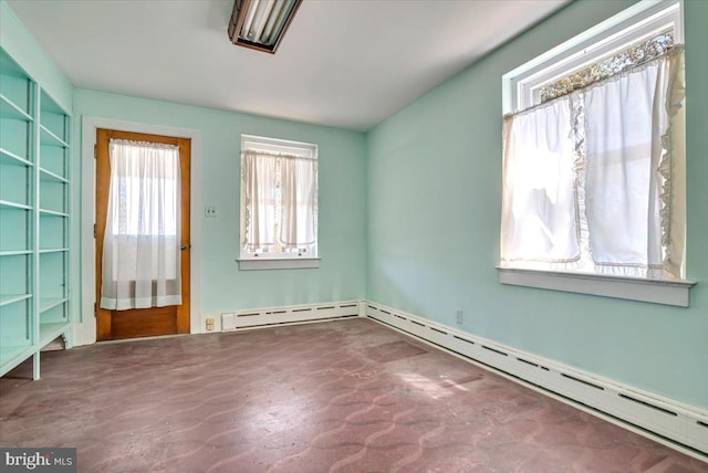 view of spare room