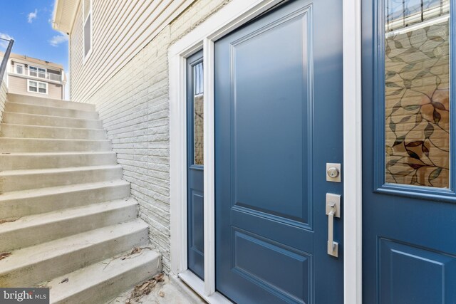 view of exterior entry