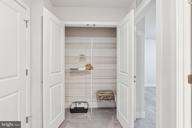 pantry featuring visible vents