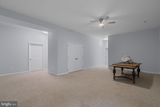 13647 Van Doren Rd, Manassas, VA 20112 - carpeted spare room featuring a ceiling fan and baseboards