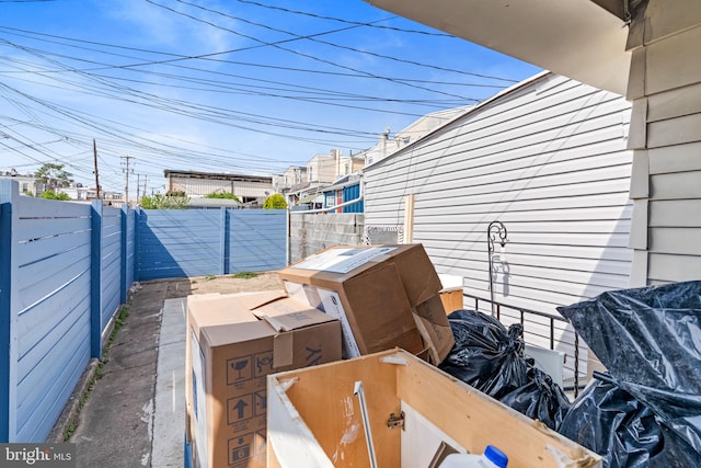 view of patio / terrace with a fenced backyard