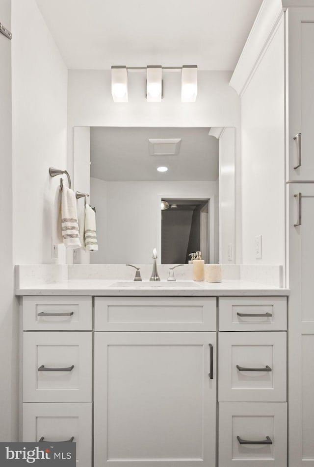 bathroom featuring vanity