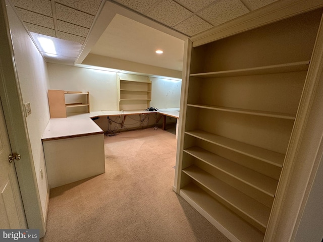 15004 Burnt Mill Rd, Shippensburg, PA 17257 - walk in closet with a paneled ceiling and light carpet