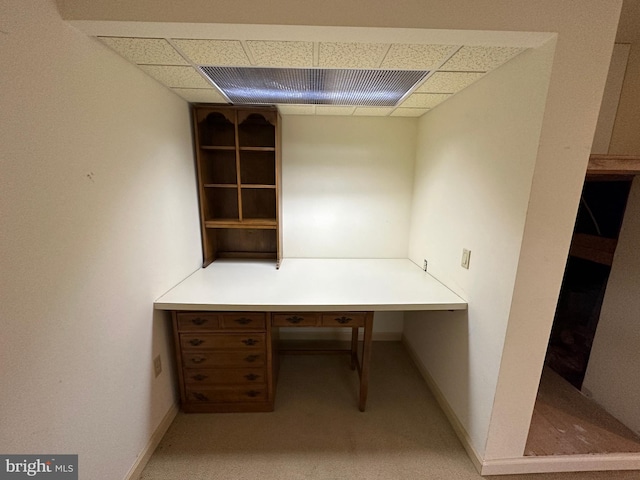 15004 Burnt Mill Rd, Shippensburg, PA 17257 - unfurnished office featuring a drop ceiling, baseboards, and light colored carpet