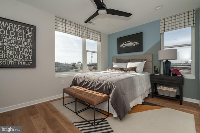 2001 Richmond St Unit 23B, Philadelphia, PA 19125 - bedroom with baseboards, wood finished floors, and visible vents