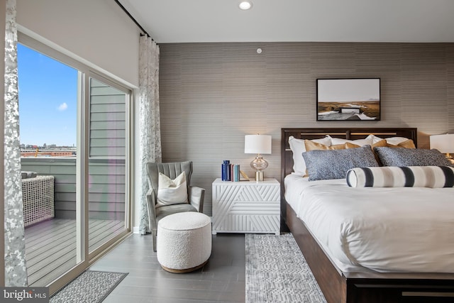 2001 Richmond St Unit 23B, Philadelphia, PA 19125 - bedroom with recessed lighting and wood finished floors