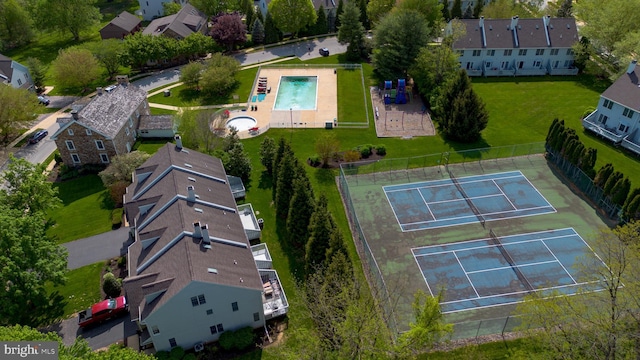 drone / aerial view