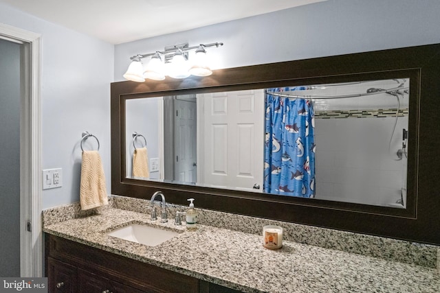 202 Trail Ct, Sterling, VA 20164 - bathroom featuring vanity and a shower with shower curtain
