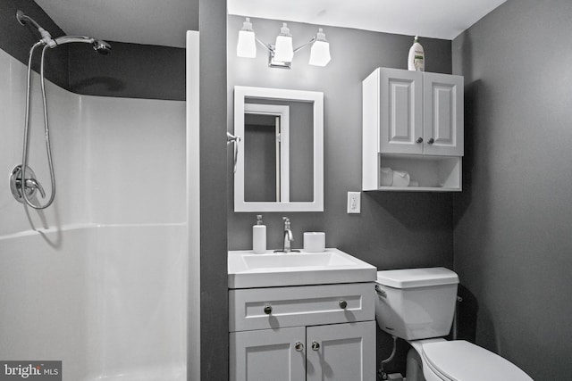 202 Trail Ct, Sterling, VA 20164 - bathroom with a shower, toilet, and vanity
