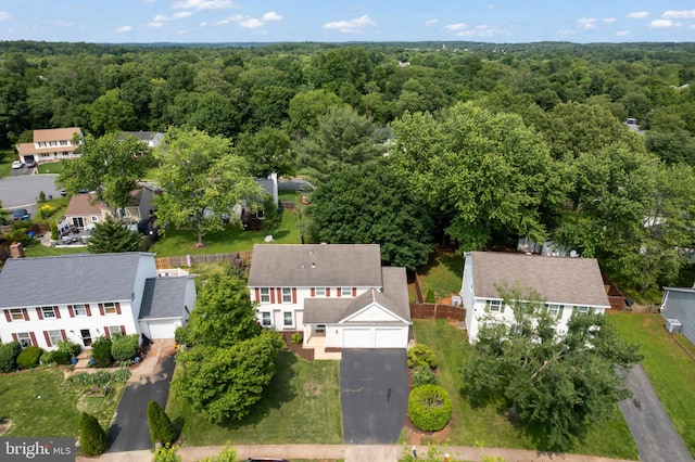 202 Trail Ct, Sterling, VA 20164 - aerial perspective of suburban area featuring a forest