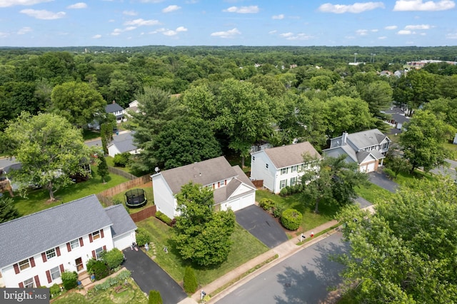 202 Trail Ct, Sterling, VA 20164 - aerial perspective of suburban area featuring a forest