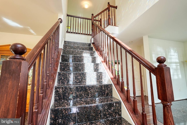 view of stairway