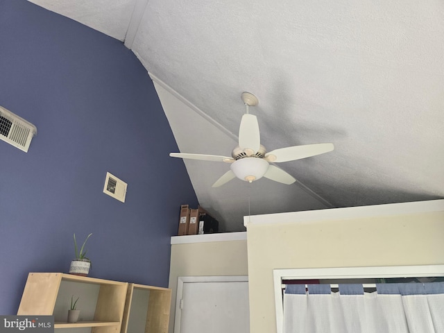 detailed view of ceiling fan