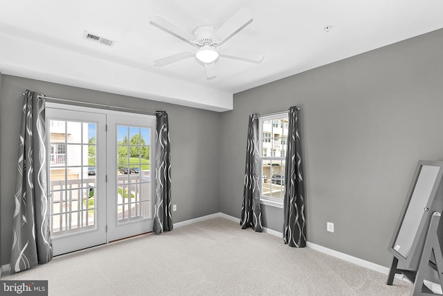 7471 Brunson Cir Unit 10A, Gainesville, VA 20155 - empty room featuring carpet flooring and a ceiling fan