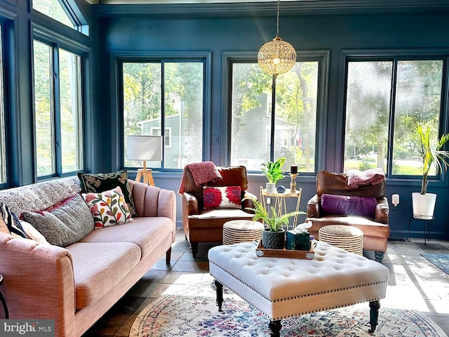 sunroom featuring a healthy amount of sunlight