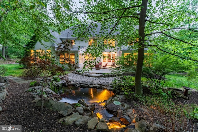view of yard with a patio
