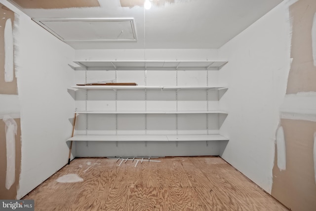 135 Woodlake Dr, Marlton, NJ 08053 - storage room featuring attic access