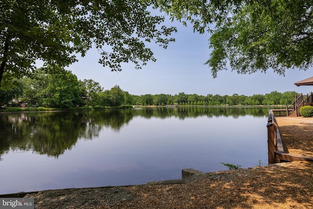 135 Woodlake Dr, Marlton, NJ 08053 - dock area with a water view and a view of trees