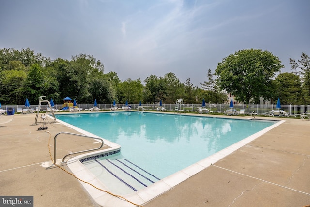 135 Woodlake Dr, Marlton, NJ 08053 - community pool featuring a patio