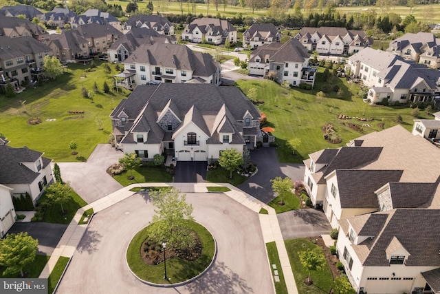 birds eye view of property featuring a residential view