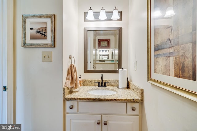 bathroom featuring vanity