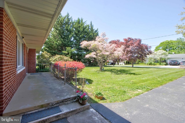 view of yard