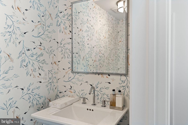bathroom featuring a sink