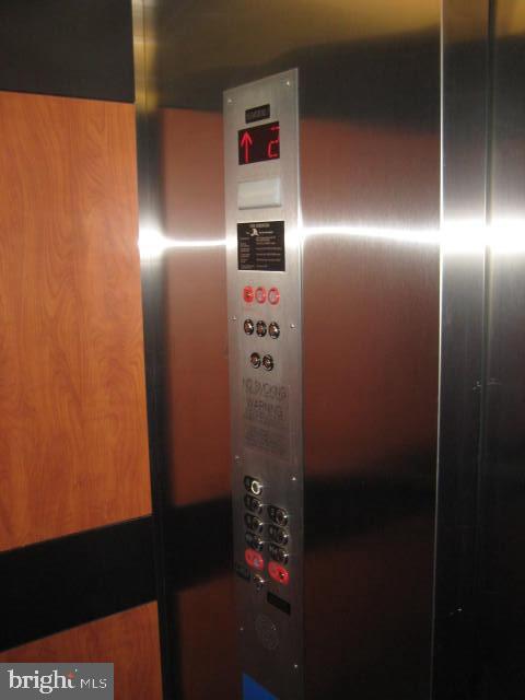 interior details featuring elevator