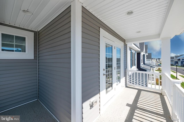 view of balcony