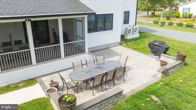 32991 Daisey Rd, Frankford, DE 19945 - view of patio with area for grilling, ac unit, and outdoor dining space