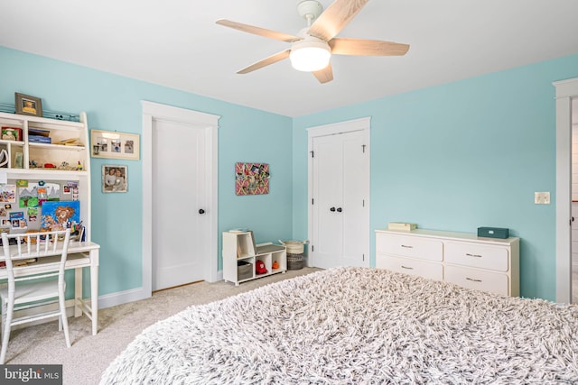 32991 Daisey Rd, Frankford, DE 19945 - carpeted bedroom with baseboards and a ceiling fan
