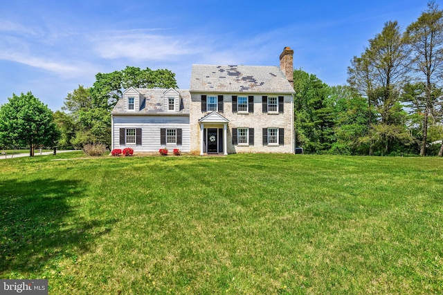 2430 Stanwick Rd, Phoenix, MD 21131 - back of house with a lawn, a high end roof, and a chimney