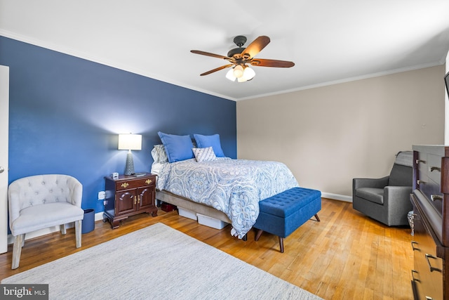2430 Stanwick Rd, Phoenix, MD 21131 - bedroom with crown molding, baseboards, and wood finished floors