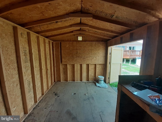 view of storage