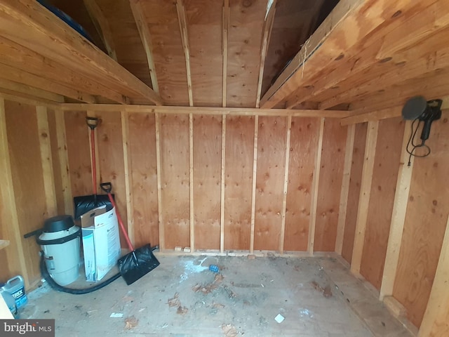 view of storage room