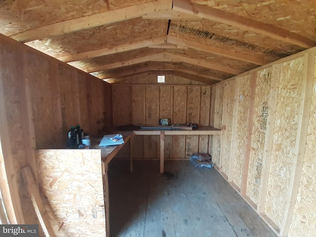 view of storage room