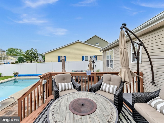 10350 Keyser Point Rd, Ocean City, MD 21842 - wooden terrace with a fenced backyard and an outdoor hangout area
