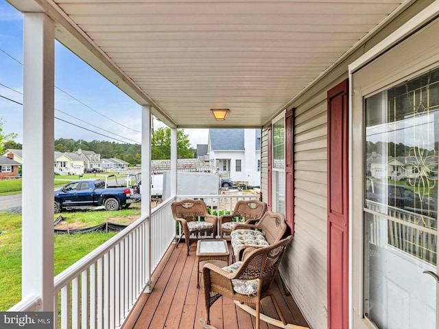 10350 Keyser Point Rd, Ocean City, MD 21842 - deck with a porch and a residential view